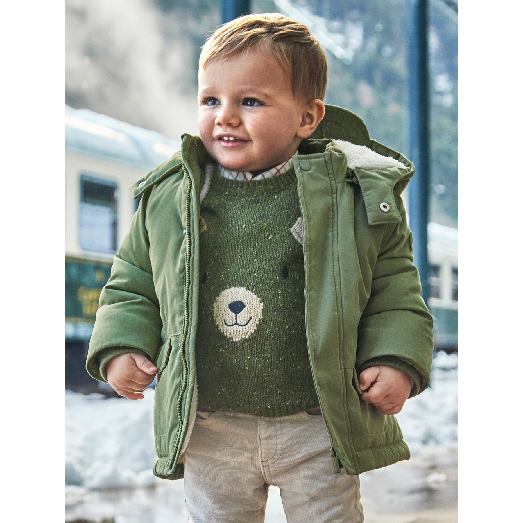 Mayoral Parka 2467 Zielony Regular Fit