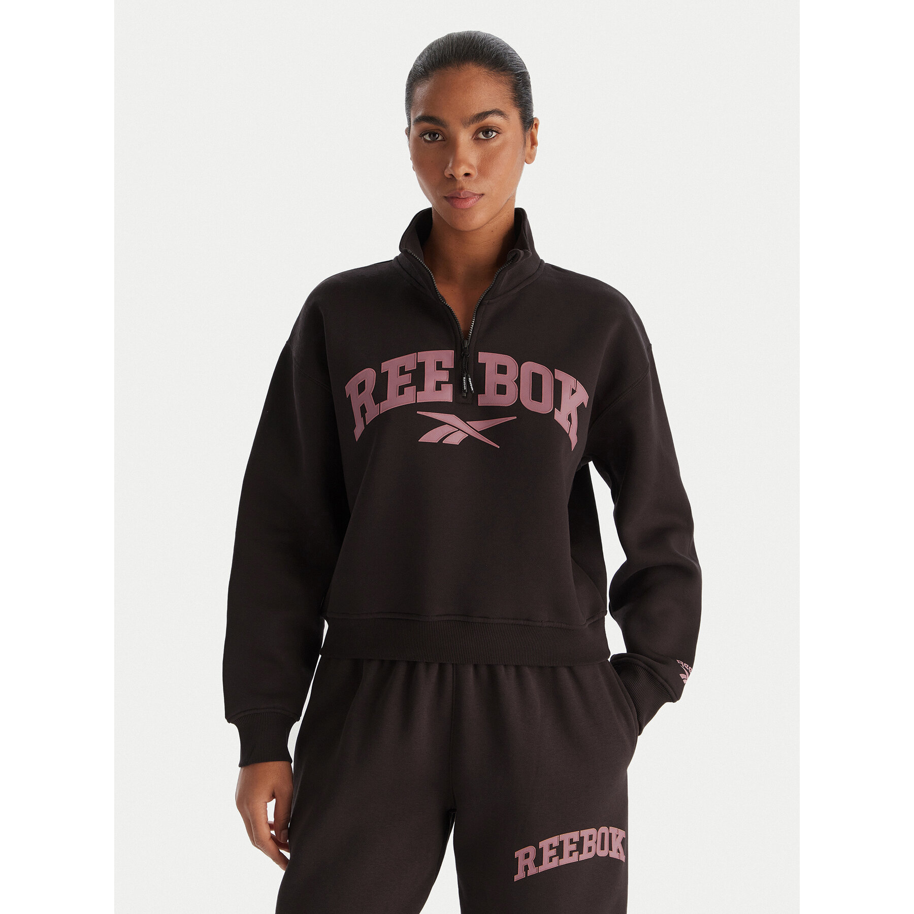 Reebok Bluza Tatty RK25167CCW Brązowy Regular Fit