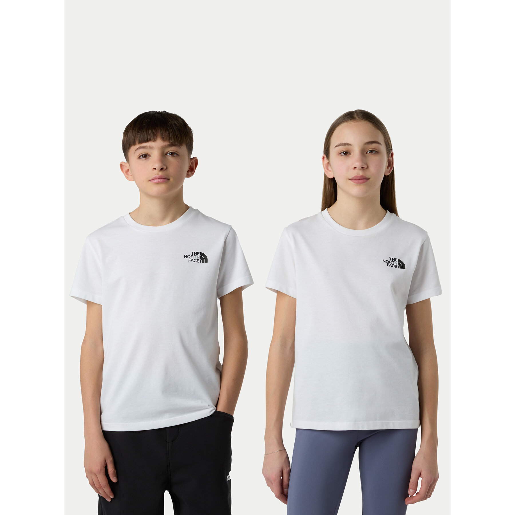 The North Face T-Shirt Simple Dome NF0A87T4 Biały Regular Fit