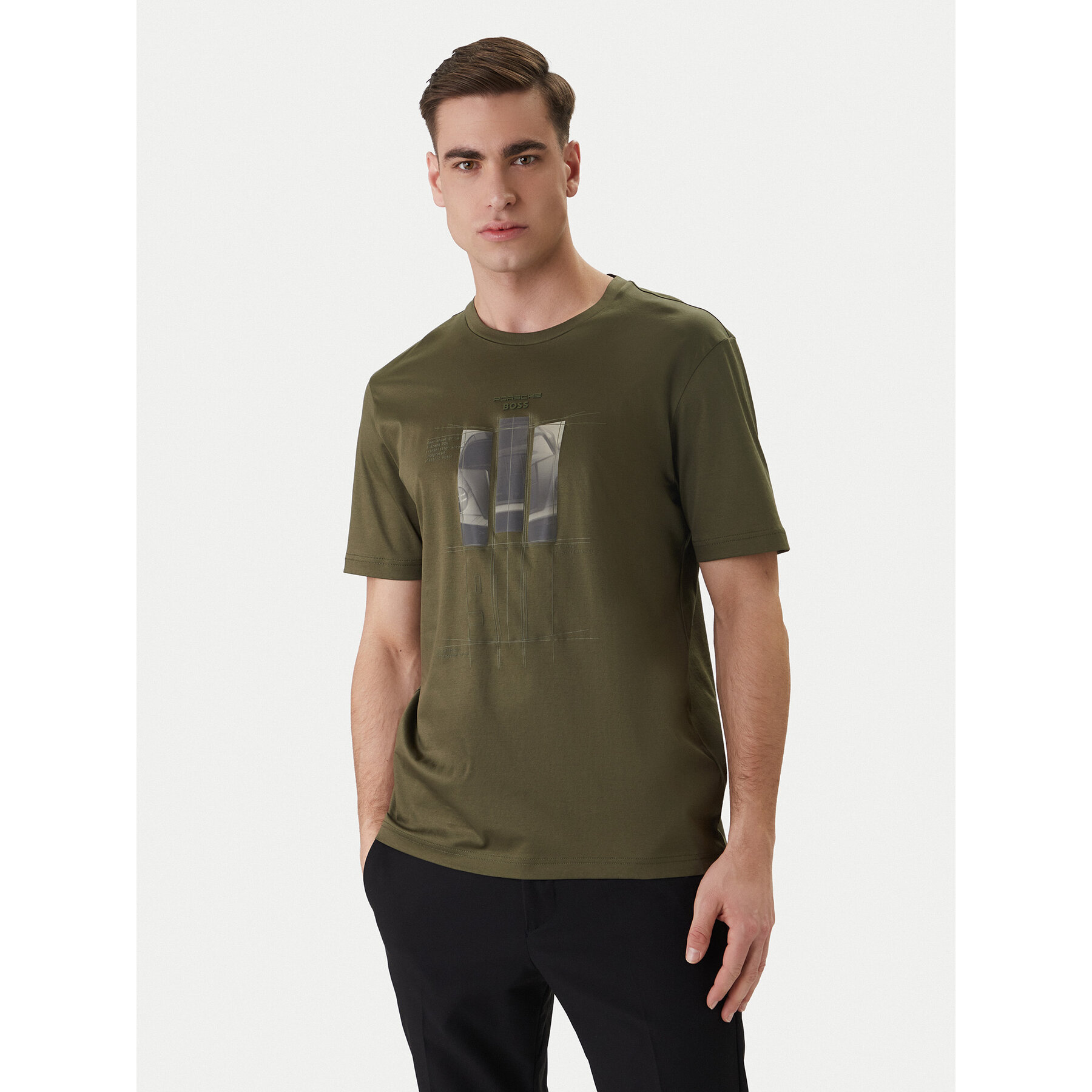BOSS T-Shirt PS Spirit70 Grx 50559811 Zielony Regular Fit