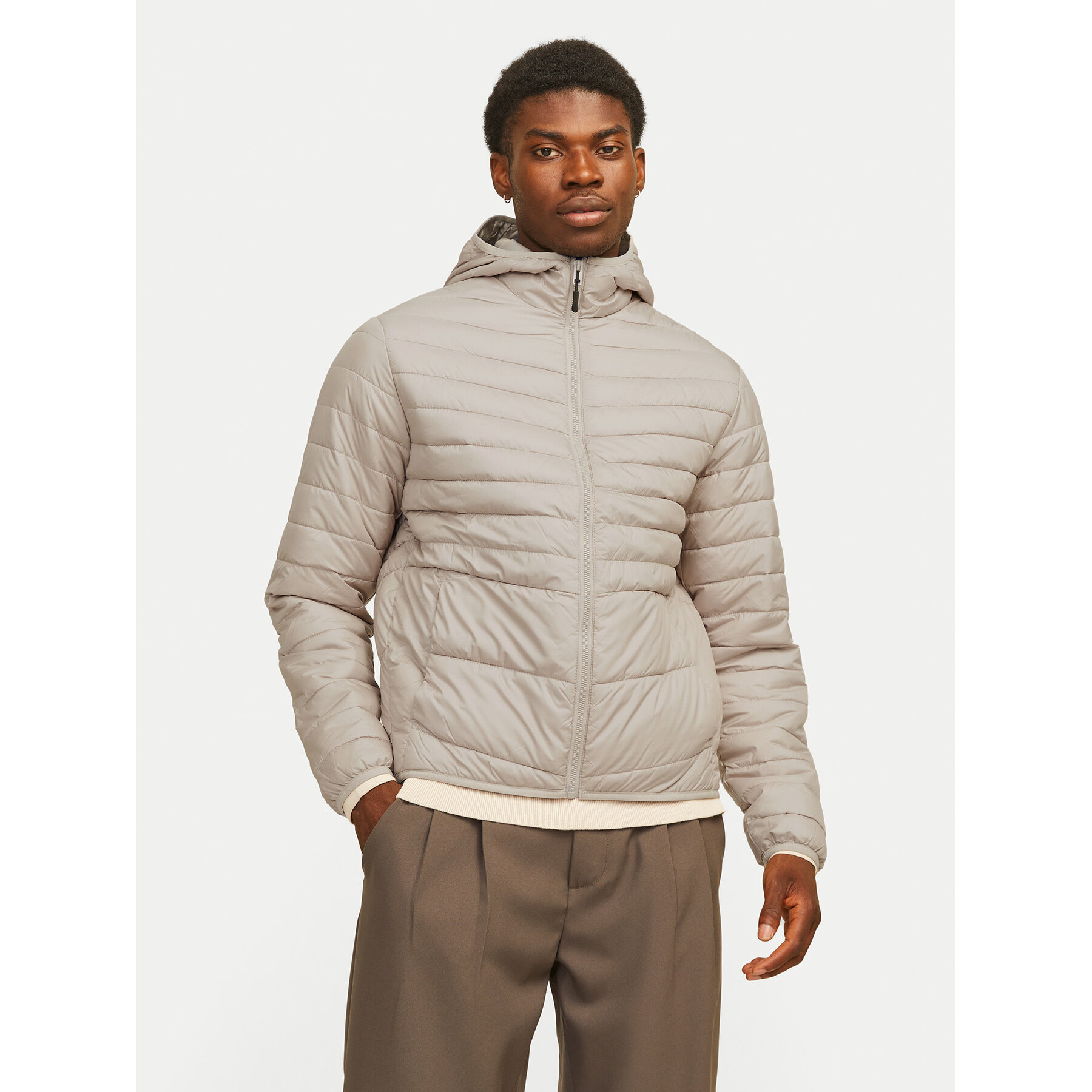 Jack & Jones Kurtka zimowa Estate 12256983 Szary Regular Fit