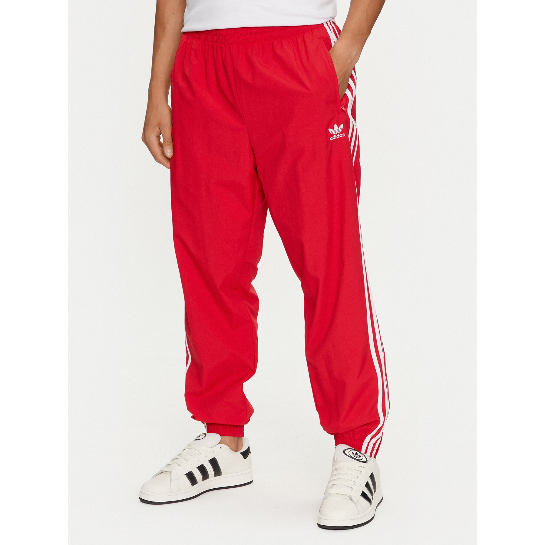 adidas Spodnie dresowe Adicolor Woven Firebird IT2498 Czerwony Regular Fit
