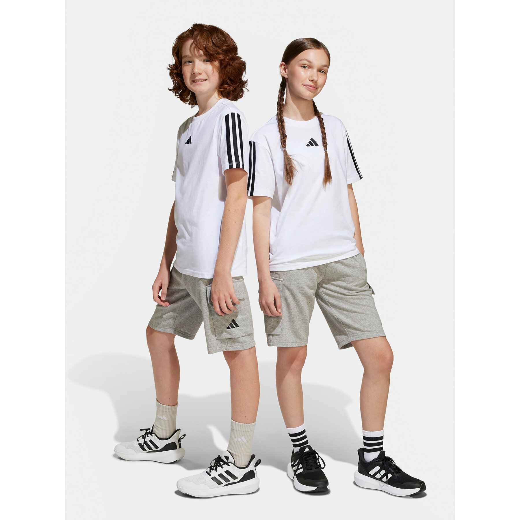 adidas Szorty sportowe Essentials Cargo JE3973 Szary Regular Fit