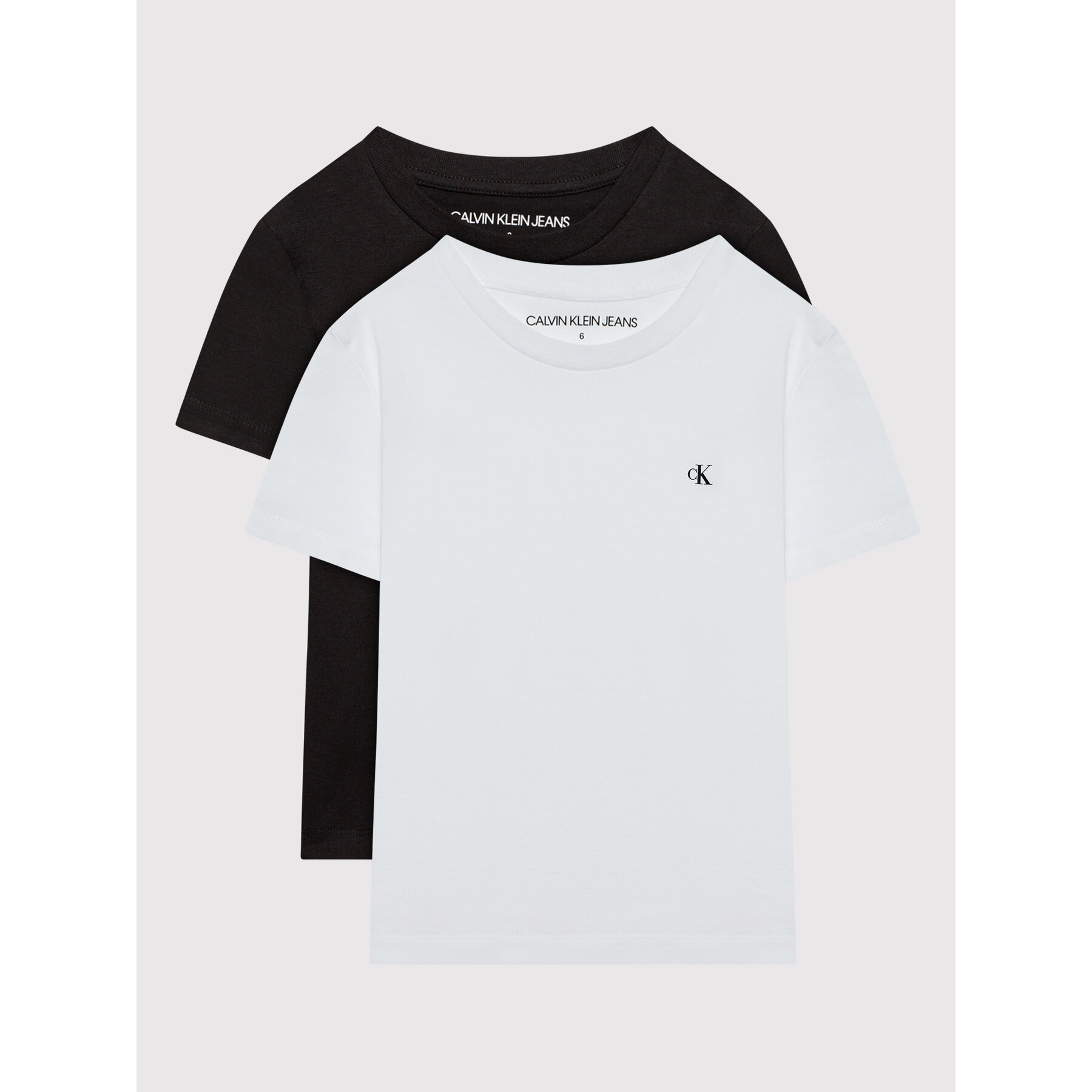 Calvin Klein Jeans Komplet t-shirtów Monogram IB0IB01093 Biały Regular Fit