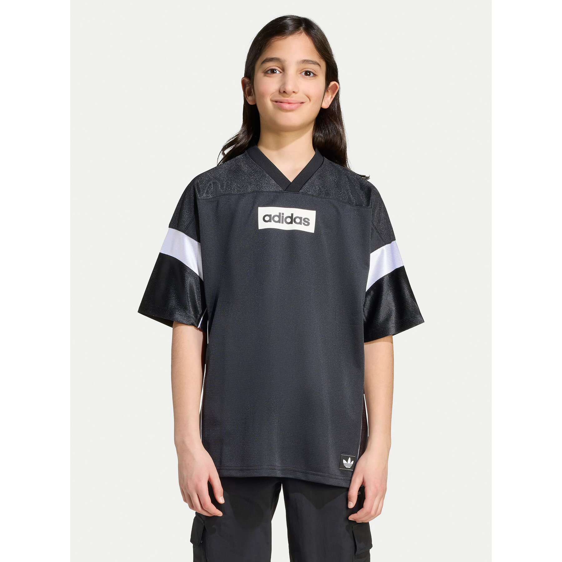 adidas T-Shirt Jersey JX3880 Czarny Loose Fit