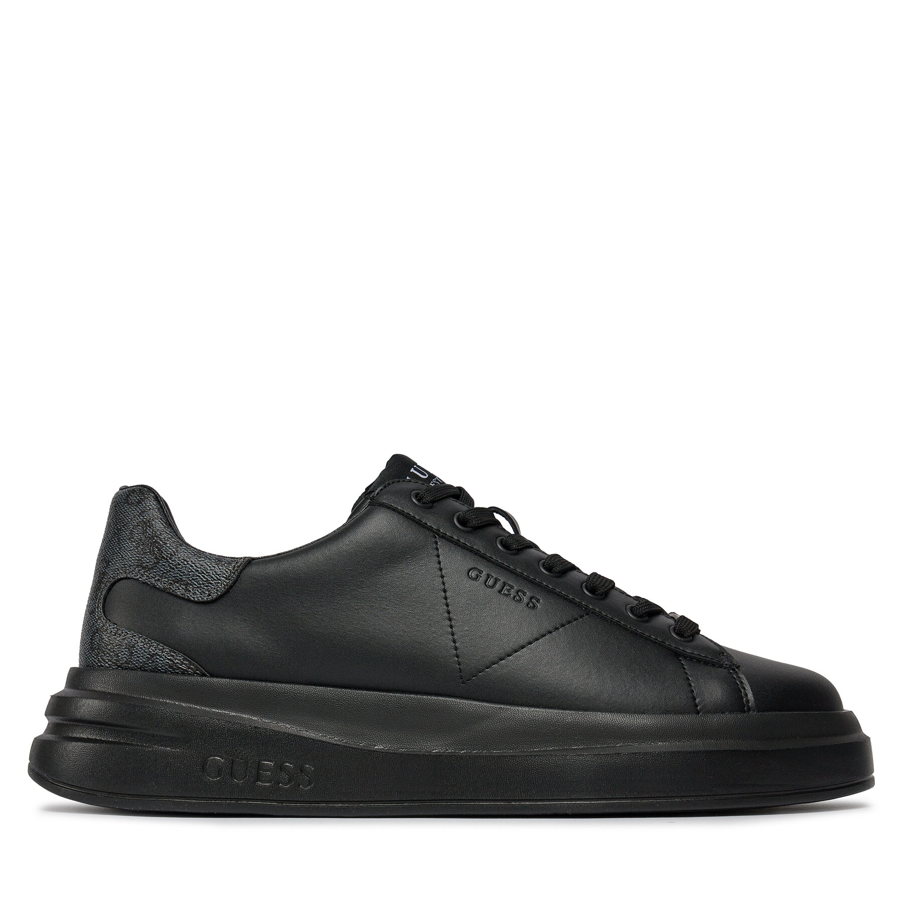 Guess Sneakersy Elba FMPVIB LEA12 Czarny