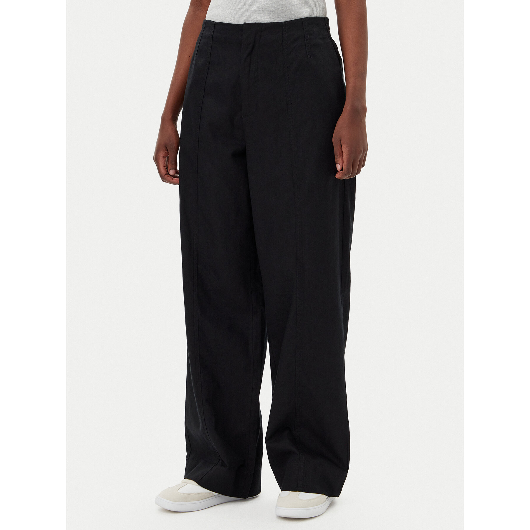 Calvin Klein Jeans Spodnie materiałowe J20J225340 Czarny Relaxed Fit