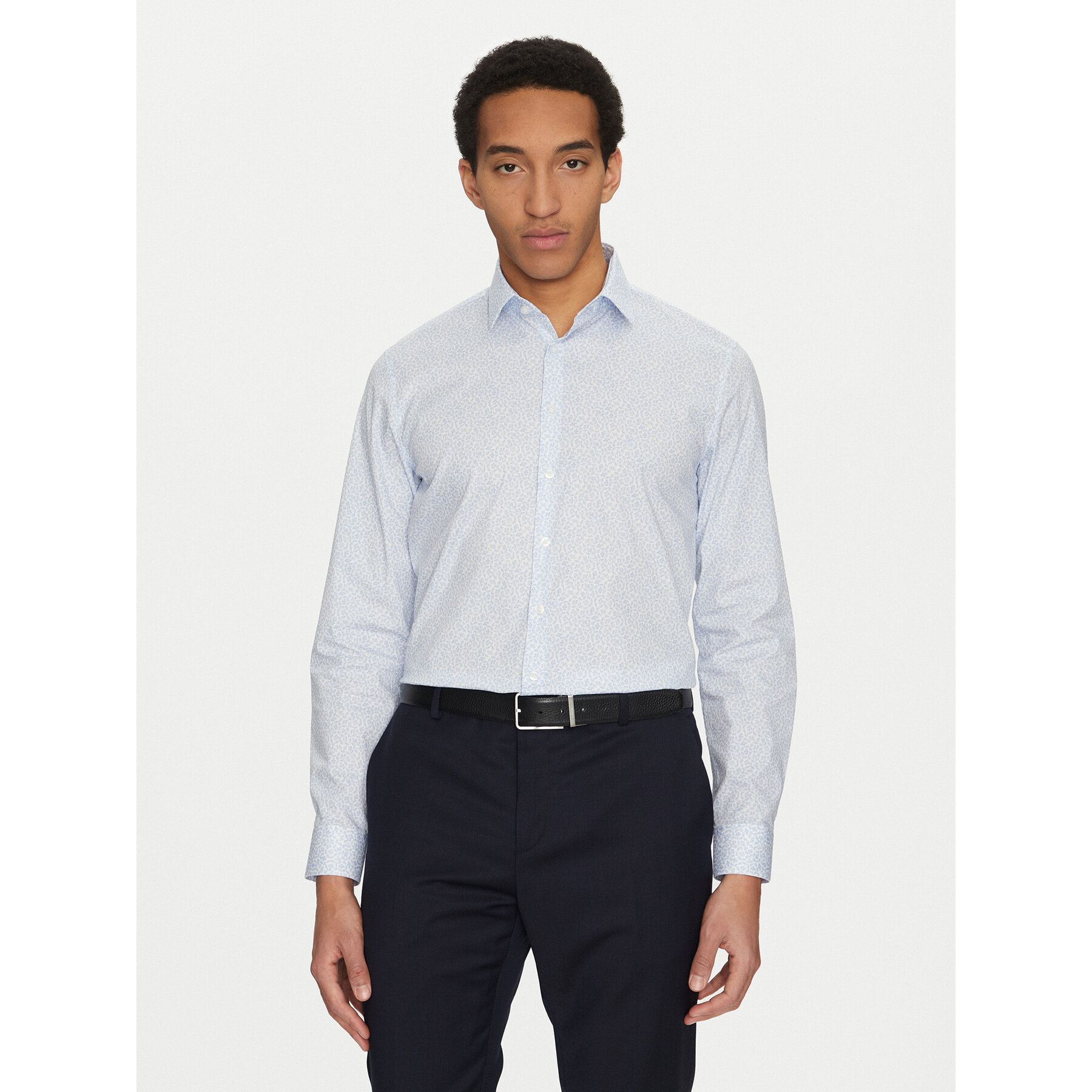 Calvin Klein Koszula K10K114314 Błękitny Slim Fit
