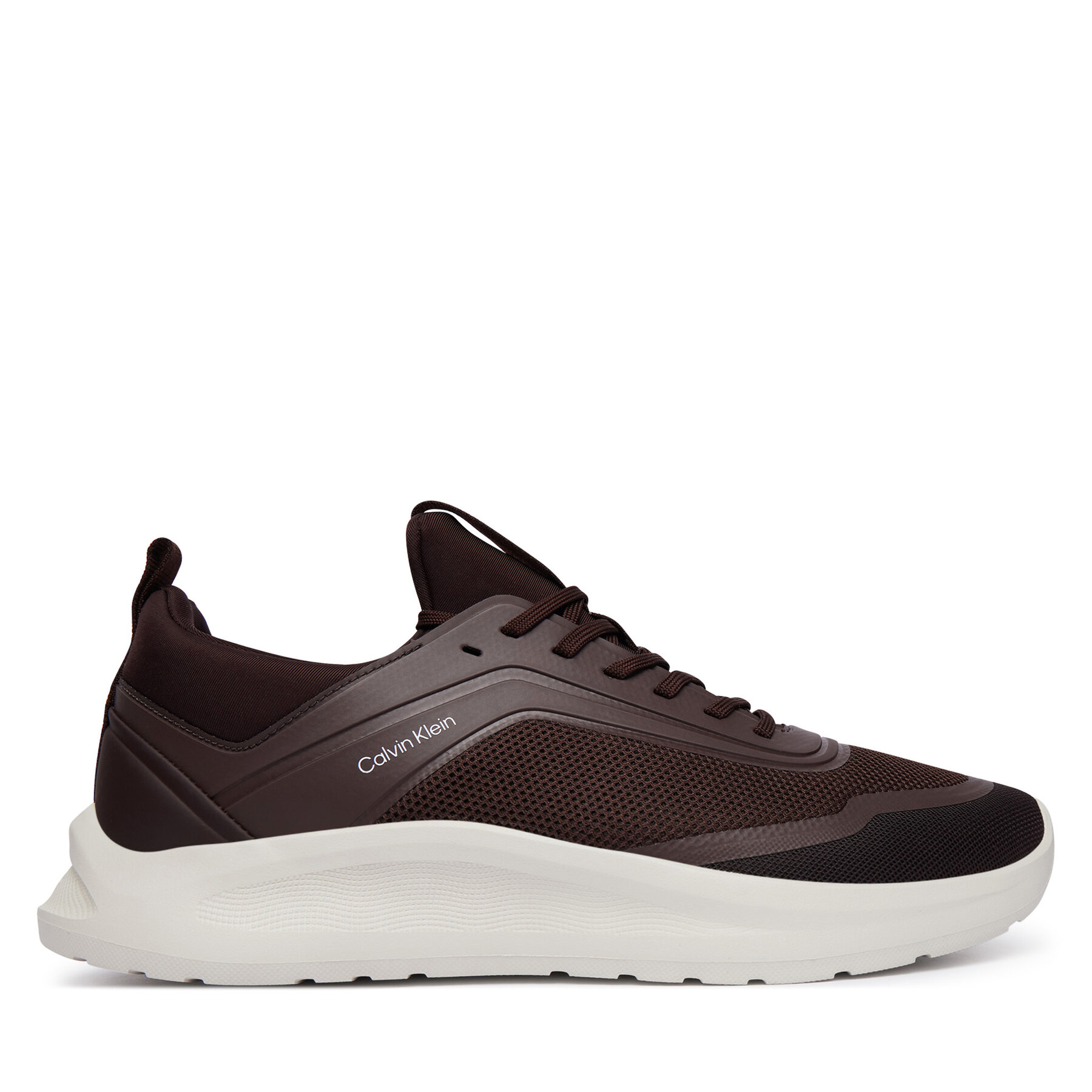 Calvin Klein Sneakersy Light Eva Run Lace Sock Mm HM0HM02164 Bordowy