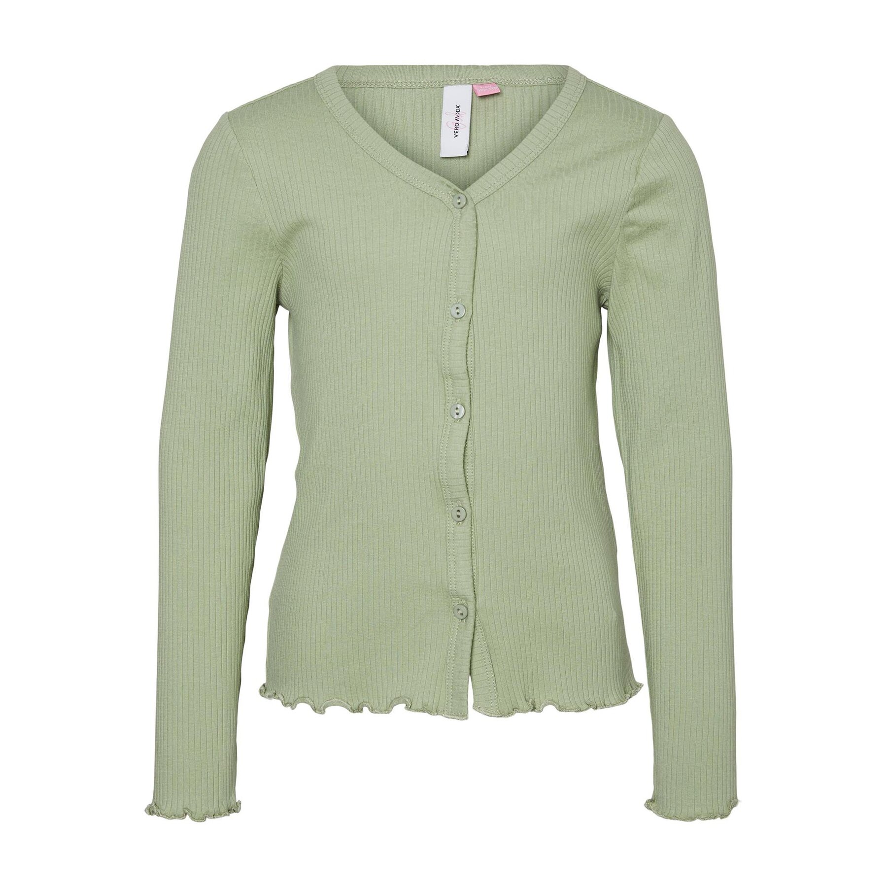 Vero Moda Girl Kardigan Lavender 10279811 Zielony Regular Fit