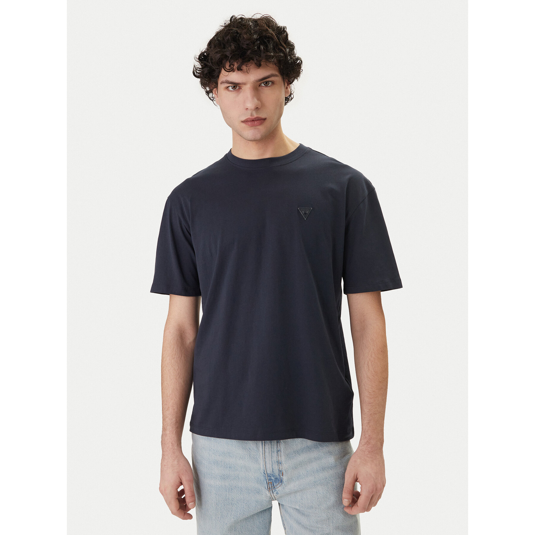 Guess T-Shirt F6GI11 K8HM4 Granatowy Regular Fit