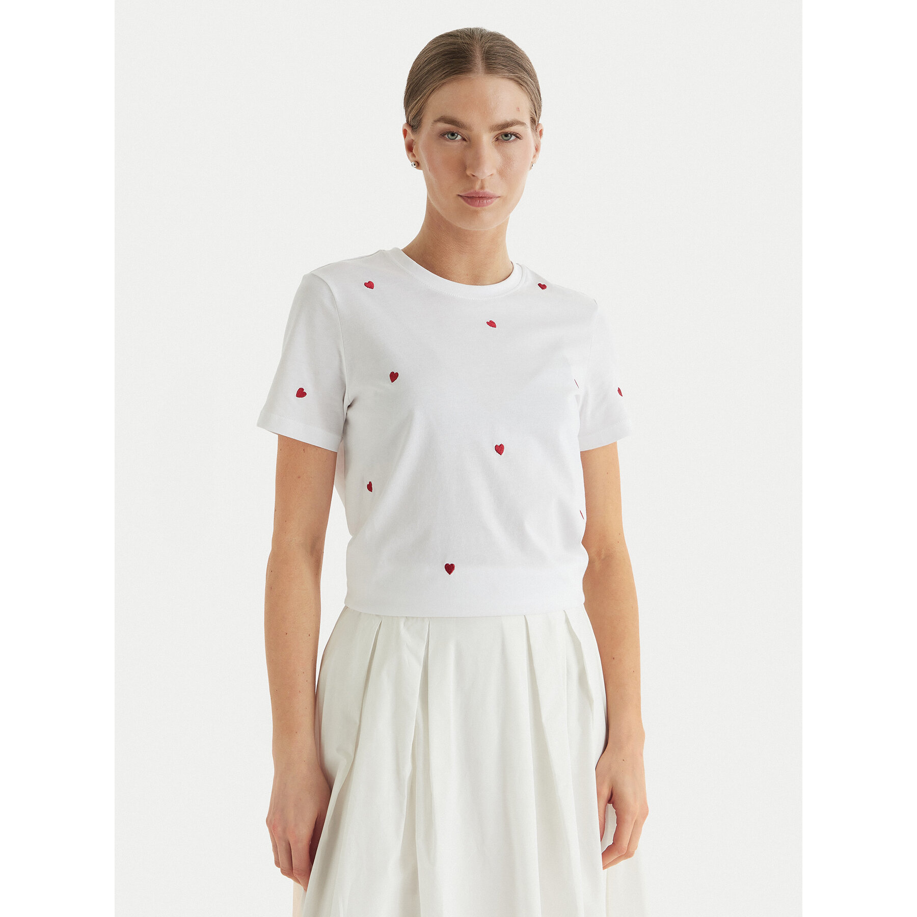 ONLY T-Shirt Ketty 15288473 Biały Regular Fit
