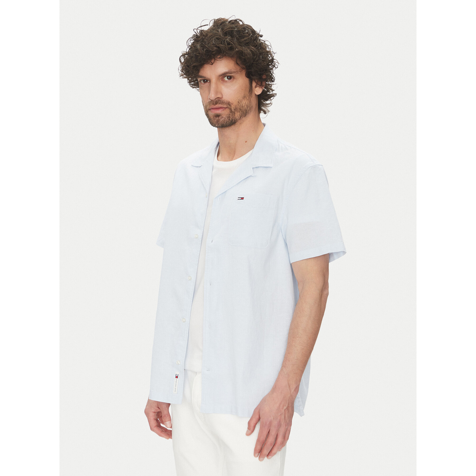 Tommy Jeans Koszula DM0DM20895 Błękitny Regular Fit