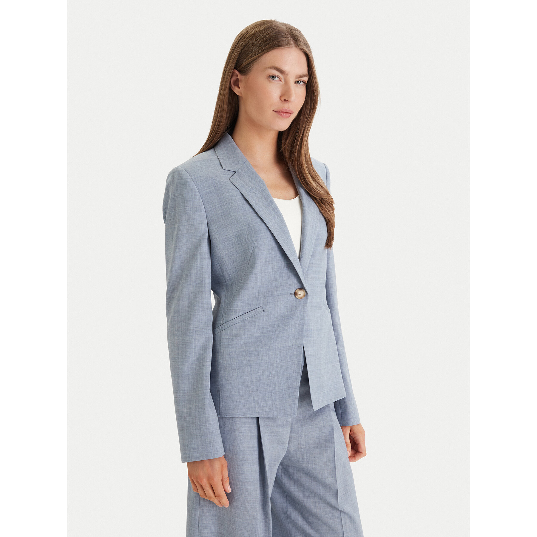 BOSS Marynarka Jia 9 50542010 Niebieski Slim Fit