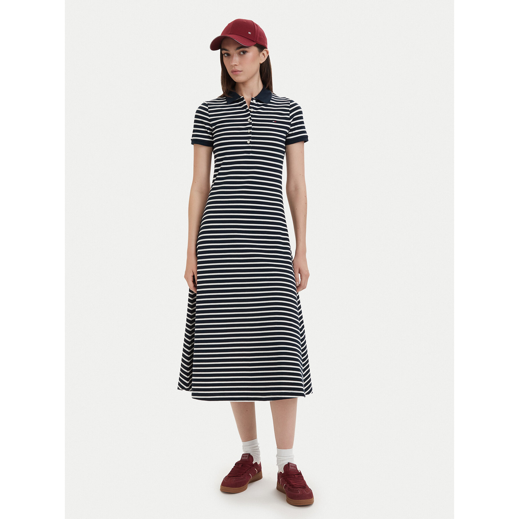 Tommy Jeans Sukienka codzienna DW0DW20383 Granatowy Regular Fit