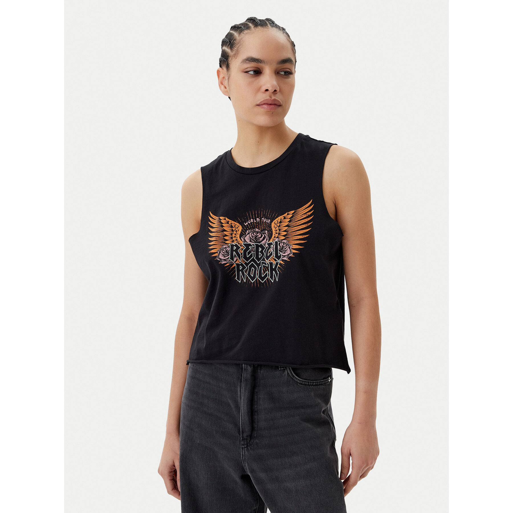 Noisy May Top Rebel 27034002 Czarny Oversize