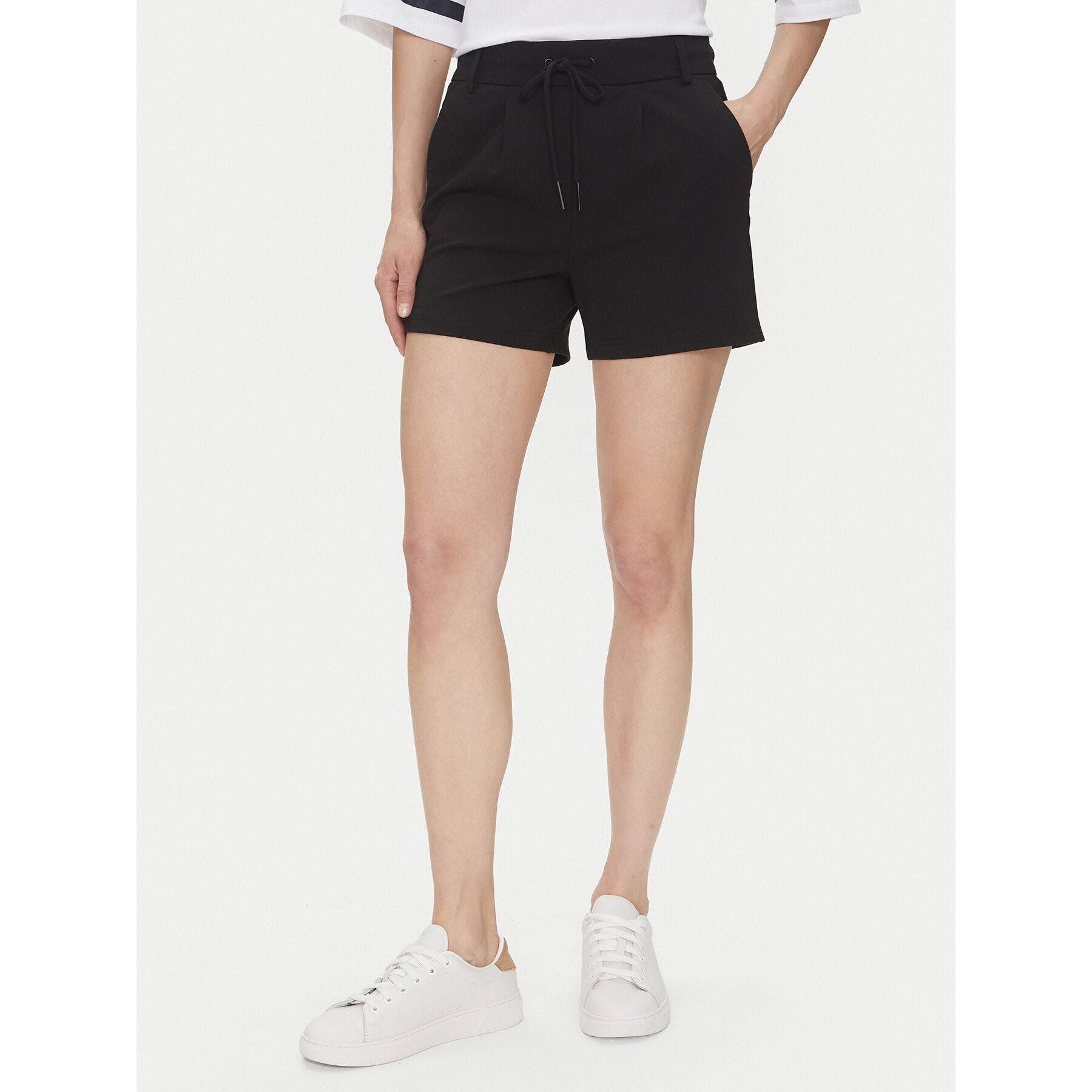 ONLY Szorty materiałowe Poptrash 15127107 Czarny Regular Fit