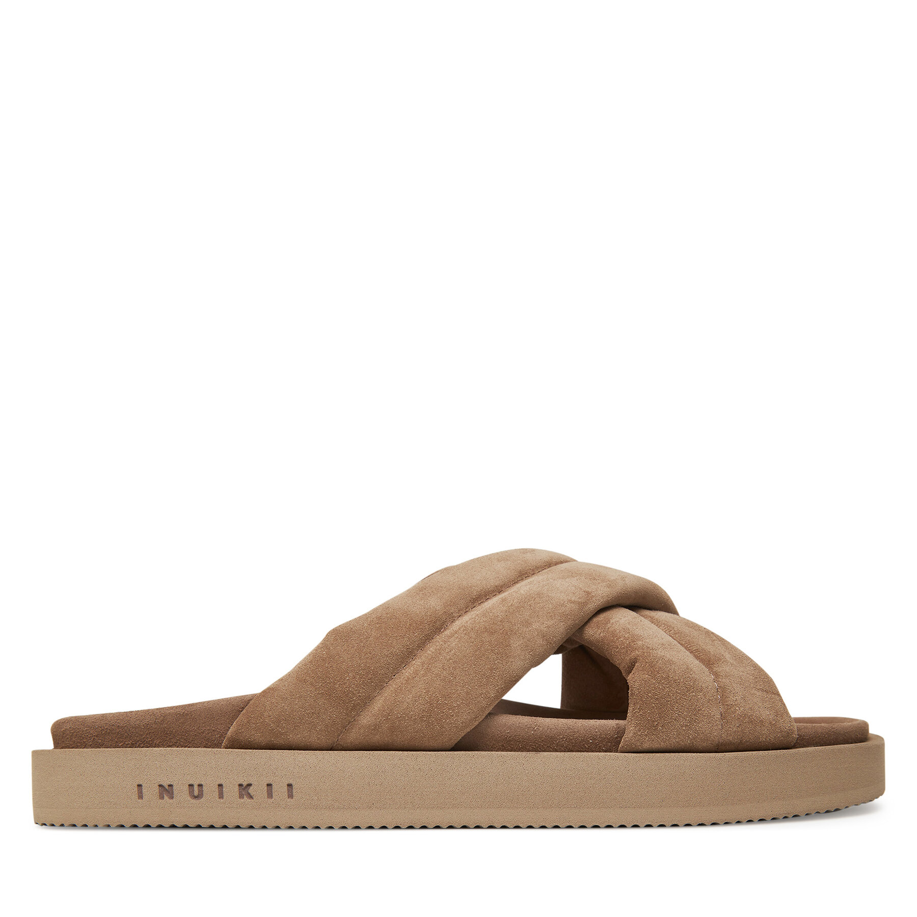 Inuikii Klapki Suede Crossed 50102-500 Beżowy