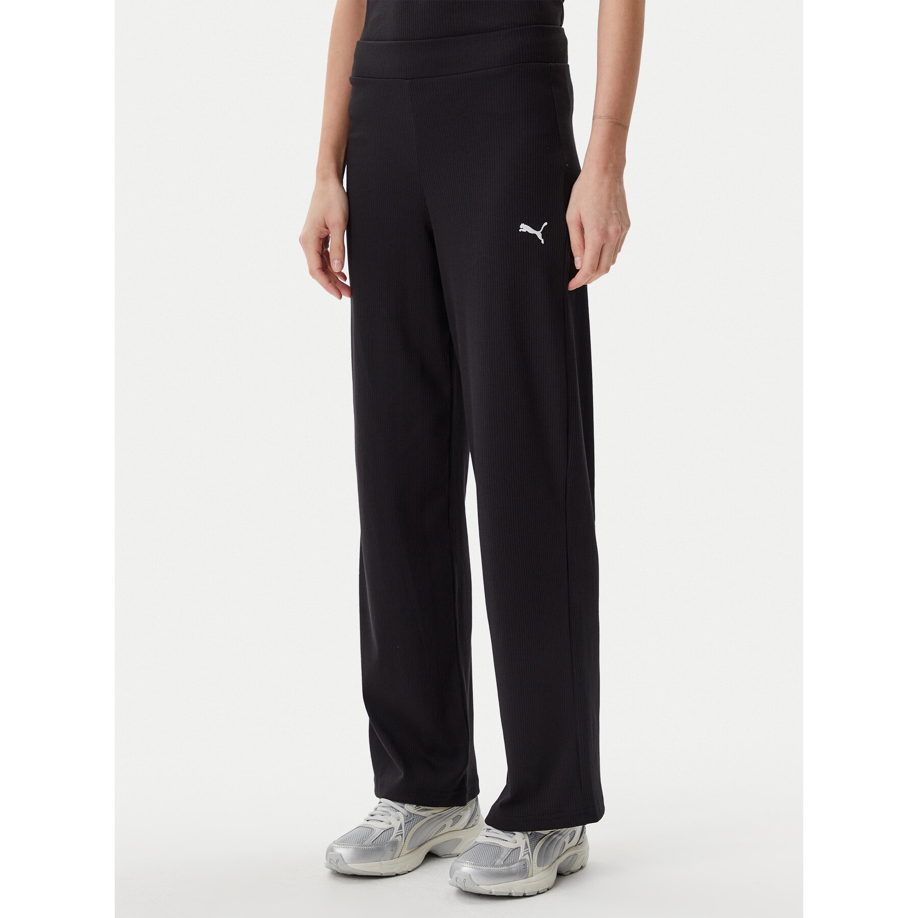 Puma Spodnie dresowe Ess Elevated 685025 Czarny Straight Fit