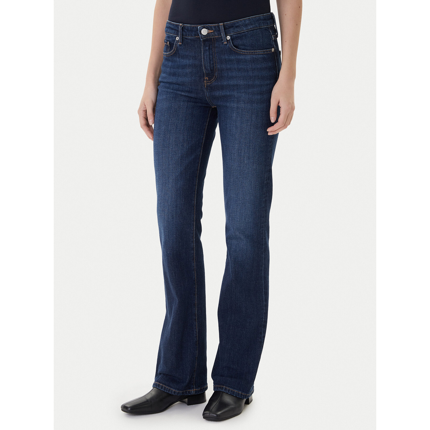 Tommy Hilfiger Jeansy WW0WW42490 Granatowy Bootcut Fit