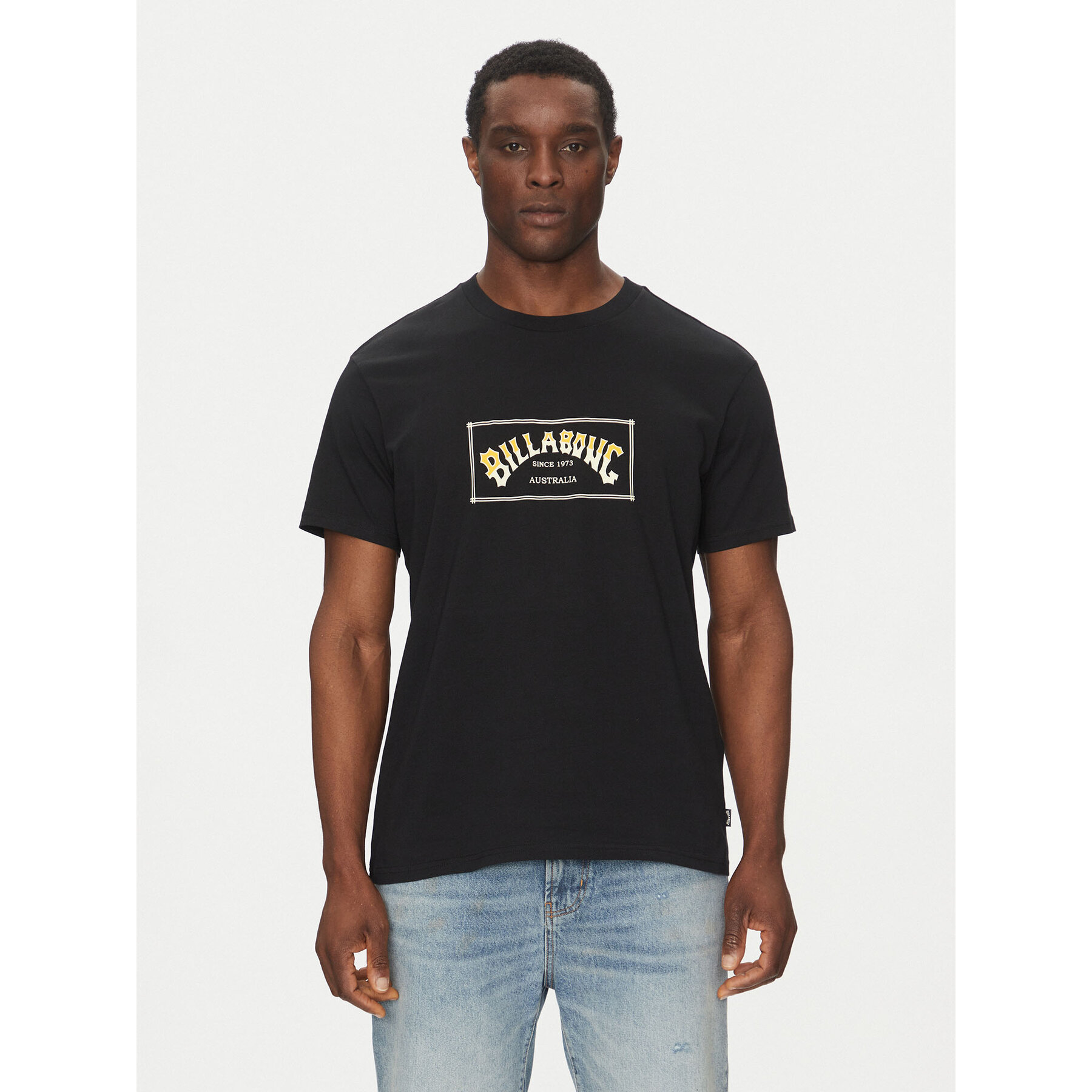 Billabong T-Shirt Arch EBYZT00167 Czarny Regular Fit