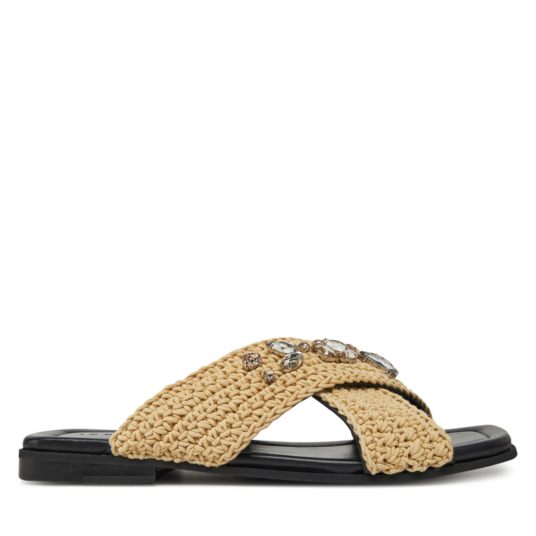 Inuikii Klapki Woven Strap Stones 70104-367 705 Beżowy