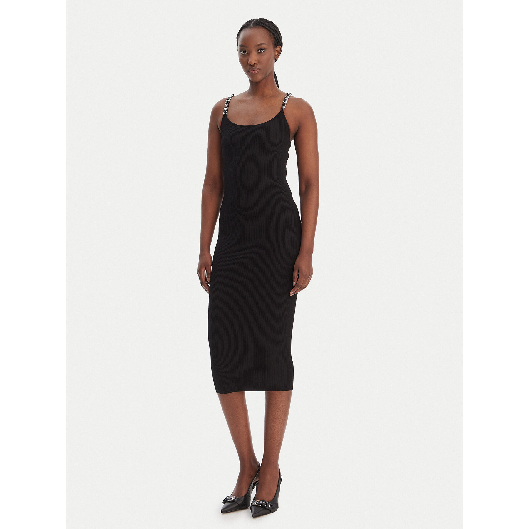 MICHAEL Michael Kors Sukienka koktajlowa MR683BQ33D Czarny Slim Fit