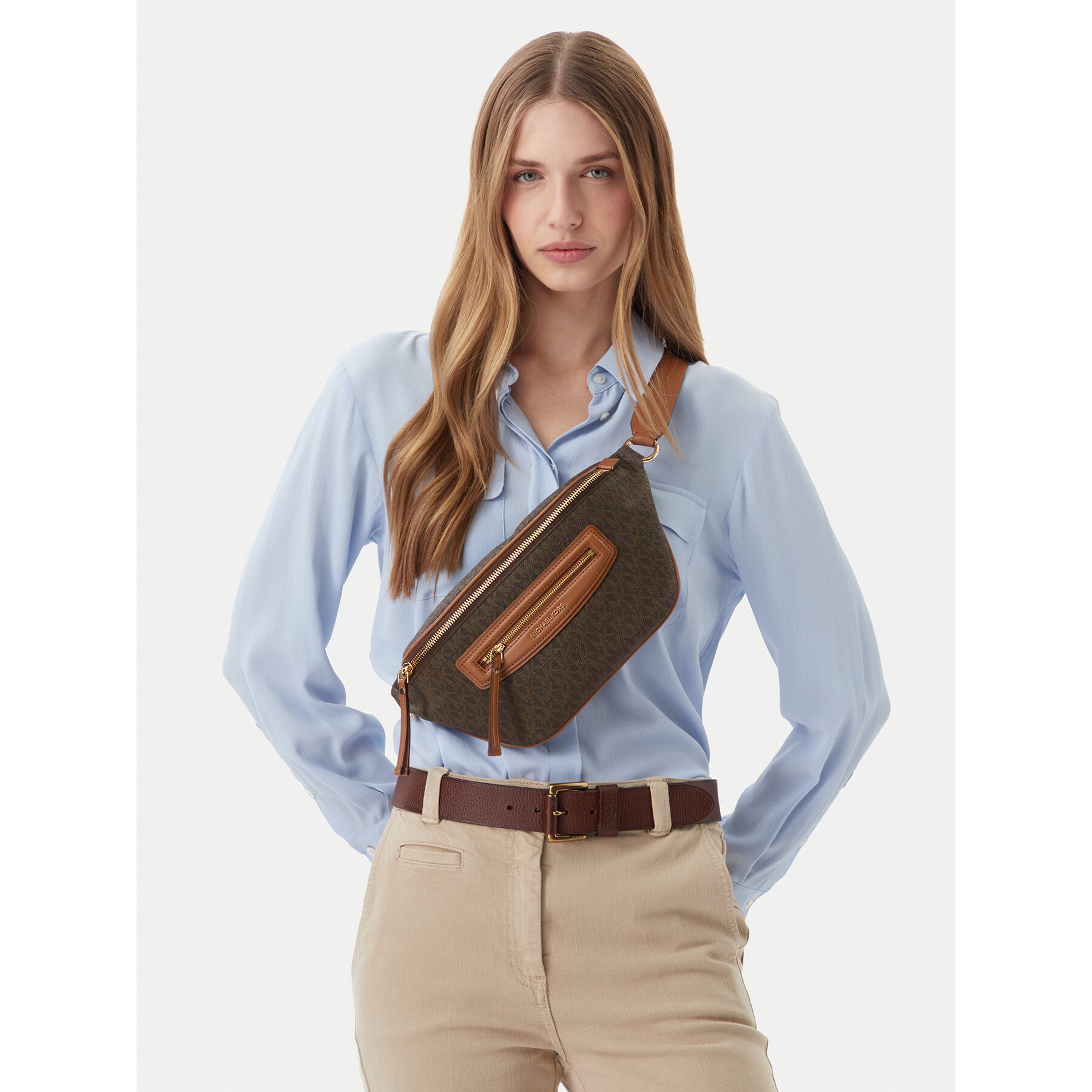 MICHAEL Michael Kors Torebka Jet Set 30S6GTVM8B Brązowy