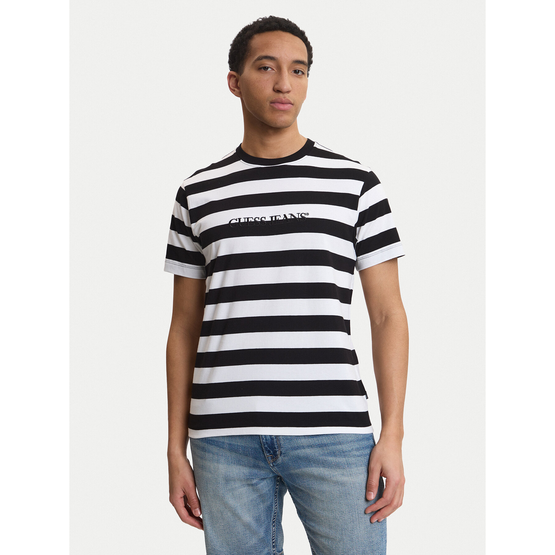 Guess Jeans T-Shirt M4YI84 K9XF1 Czarny Regular Fit