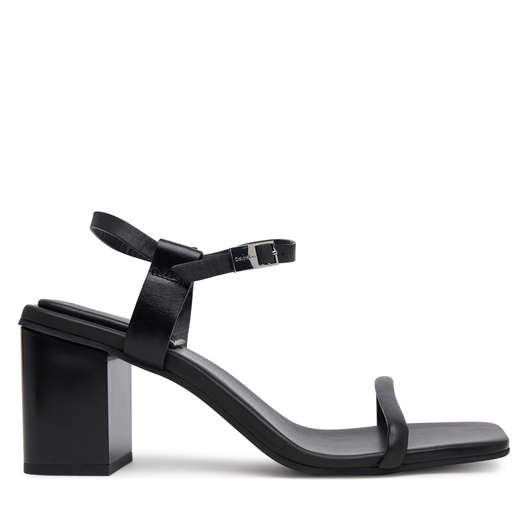 Calvin Klein Sandały Block Heel Sandal 75 Lth HW0HW02650 Czarny