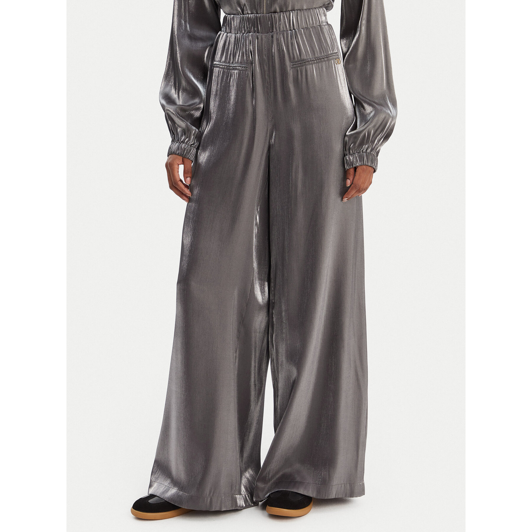 Liu Jo Sport Spodnie materiałowe TA6005 T322A Szary Relaxed Fit