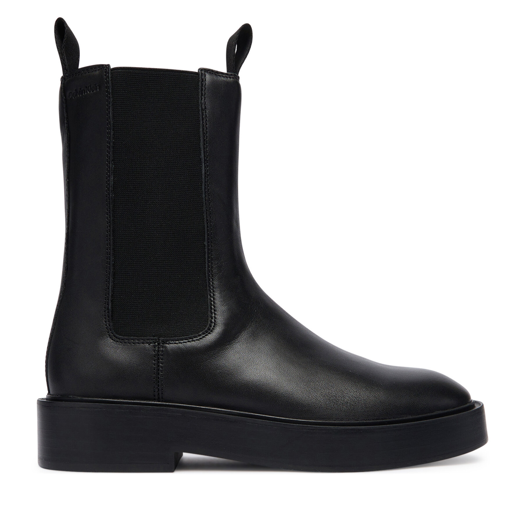 Calvin Klein Sztyblety Convate Welt Chelsea Lth YW0YW01905 Czarny