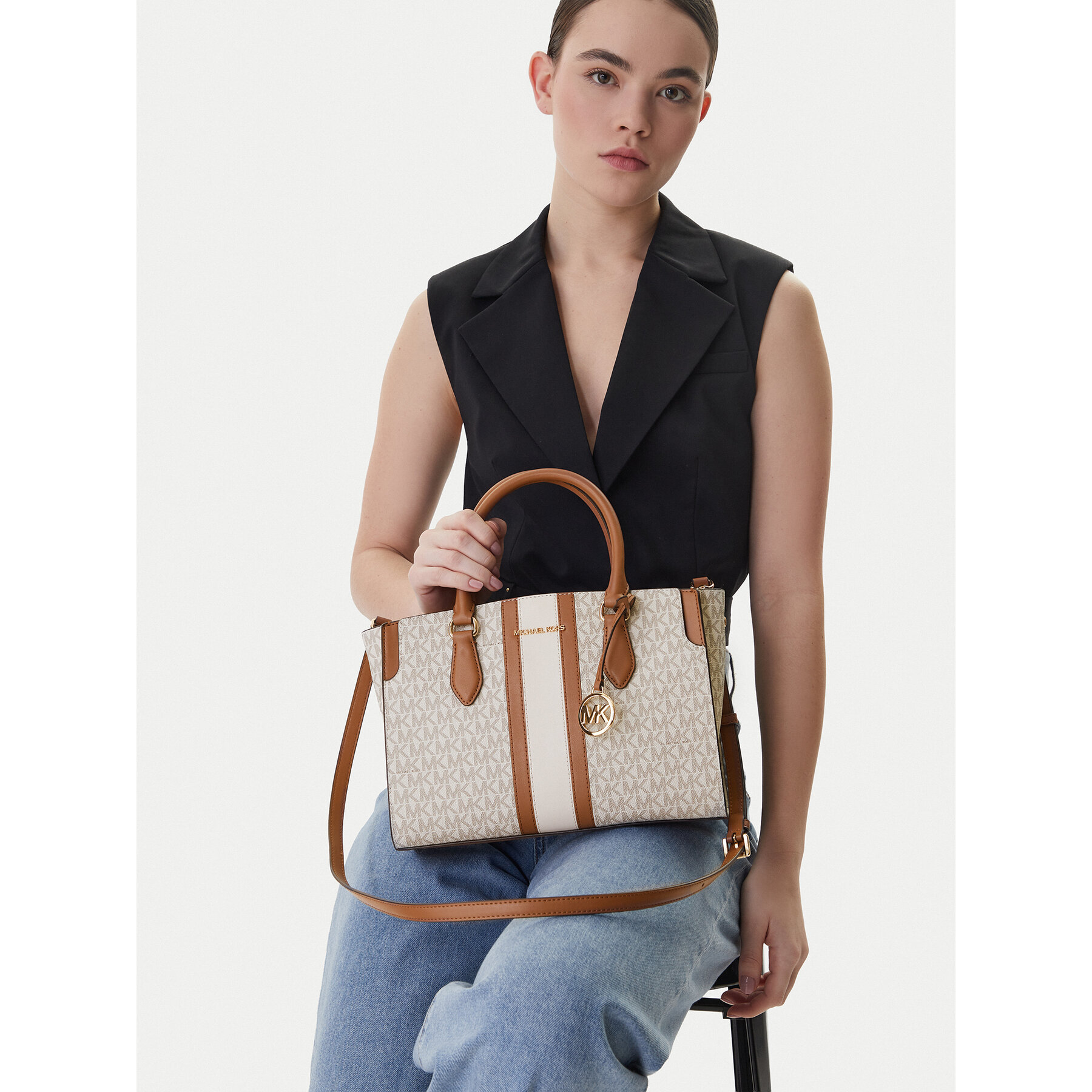 MICHAEL Michael Kors Torebka 30R6GQ6S2B Écru