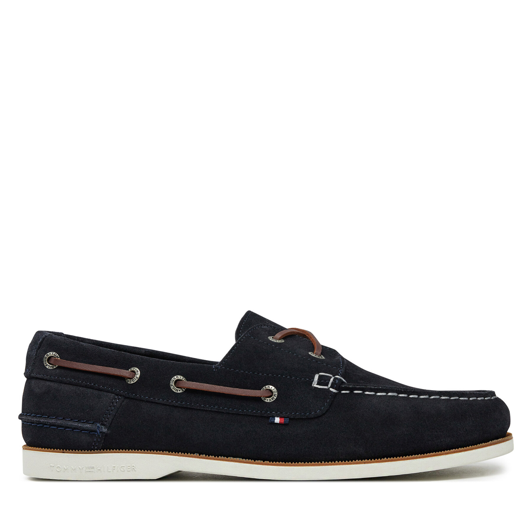 Tommy Hilfiger Półbuty Th Boat Shoe Core Suede FM0FM05387 Granatowy