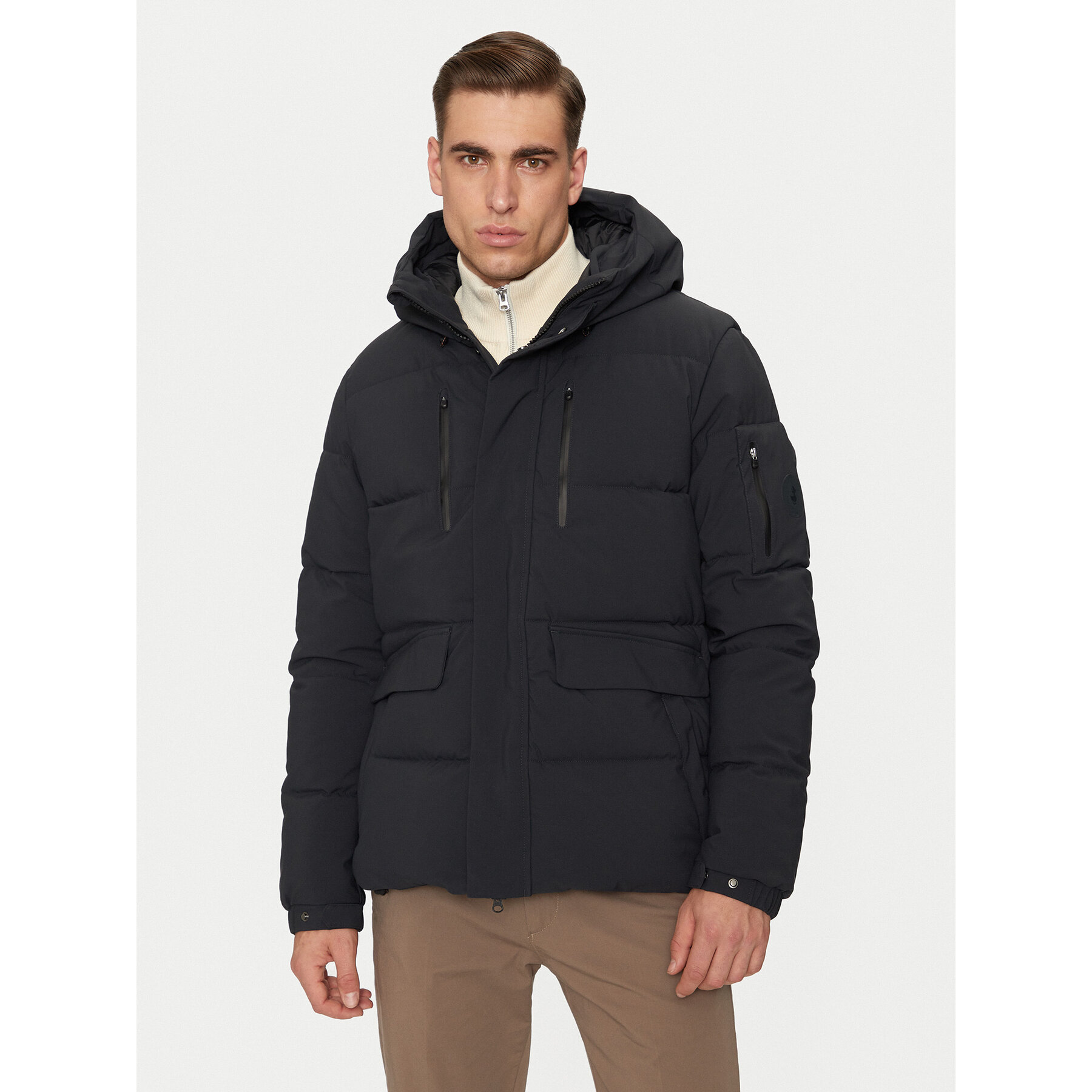 Save The Duck Kurtka zimowa P30811M SMEG19 Czarny Regular Fit