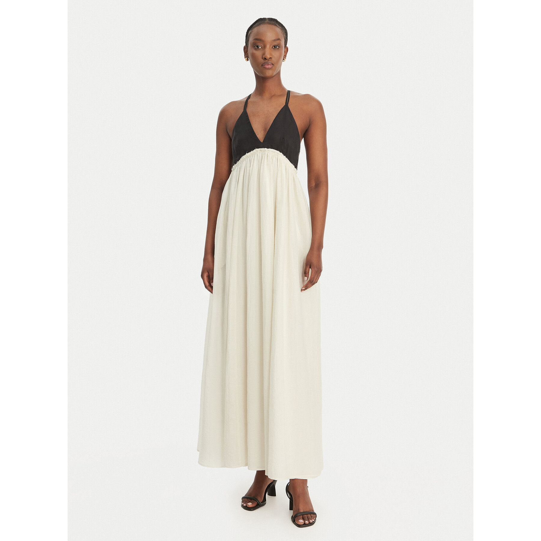 Eleh Sukienka letnia SS260018 Biały Regular Fit