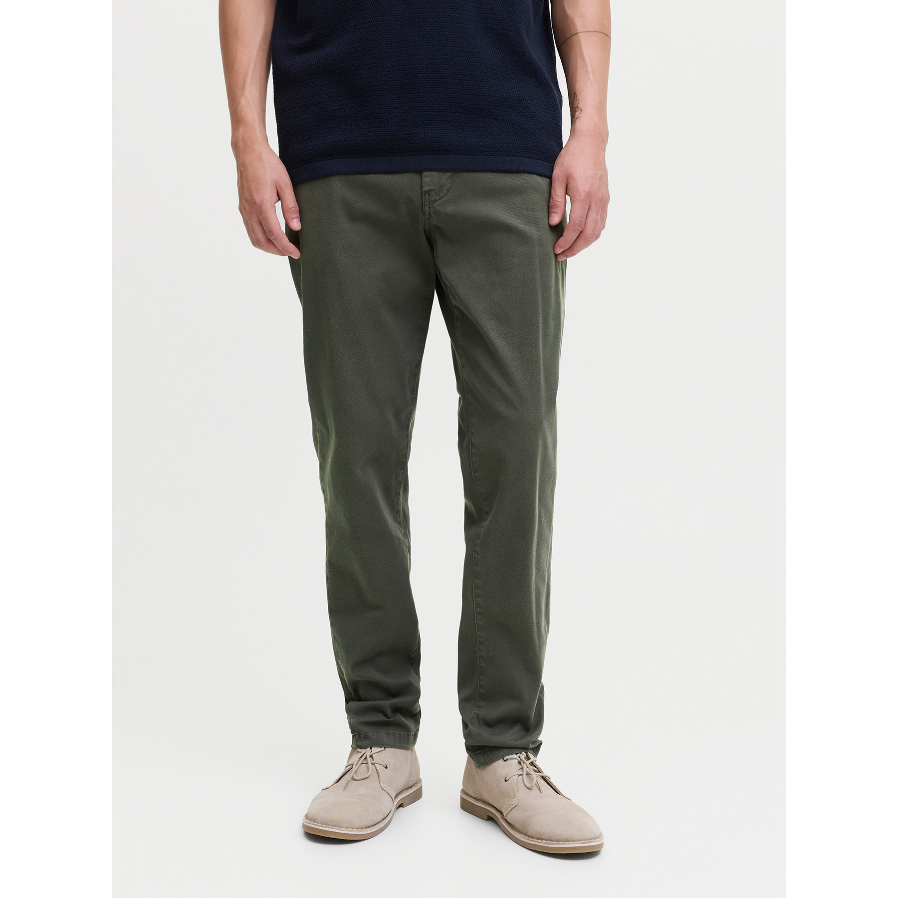 Jack & Jones Chinosy Marco Arthur 12260904 Szary Slim Fit