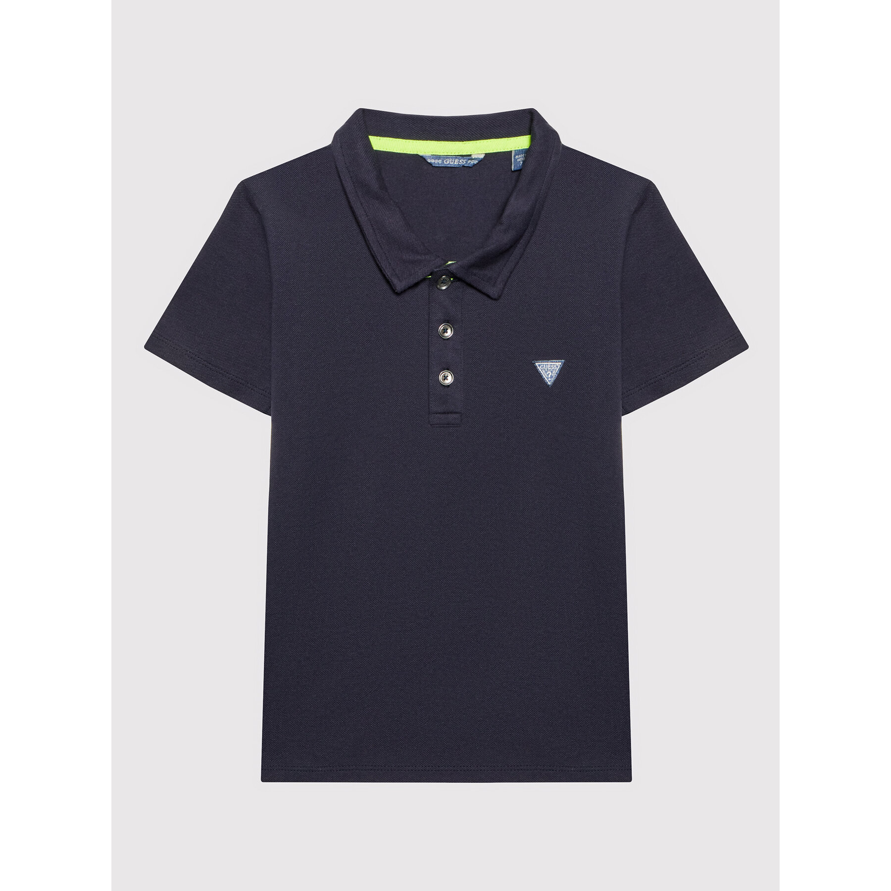Guess Polo L2GP02 KAPY0 Granatowy Regular Fit