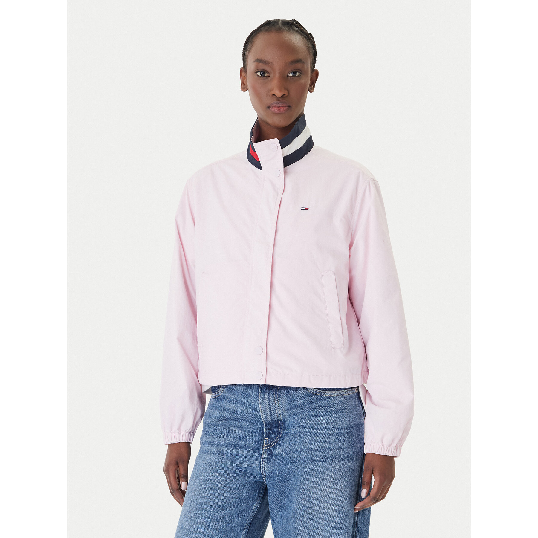 Tommy Jeans Kurtka przejściowa Essential DW0DW20439 Różowy Regular Fit