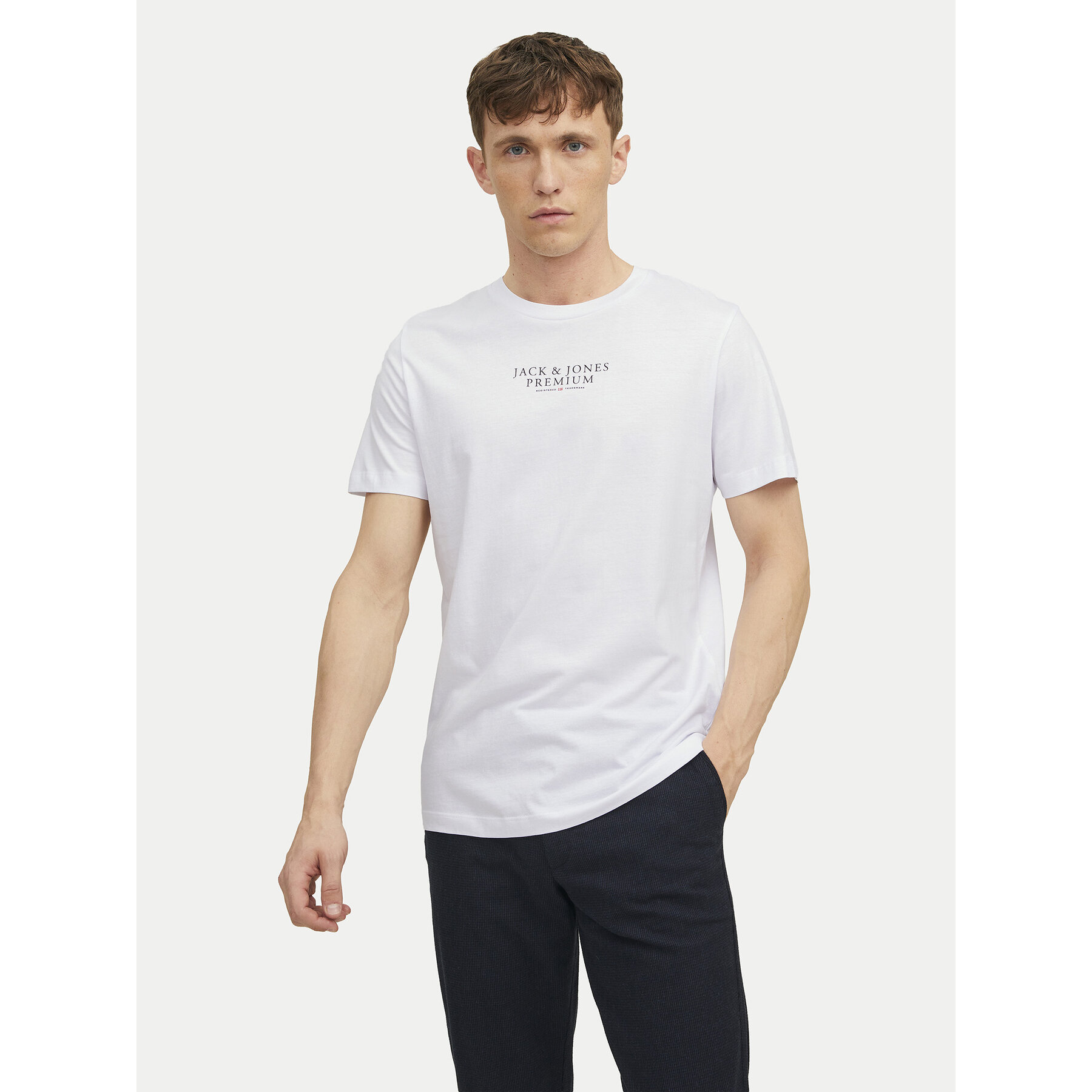 Jack & Jones T-Shirt Archie 12217167 Biały Regular Fit