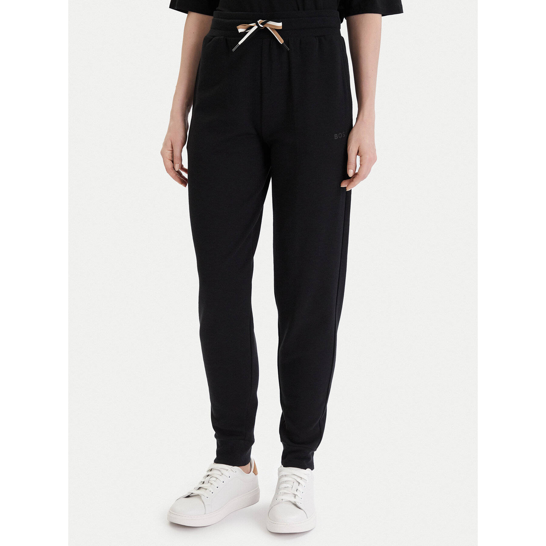 Boss Spodnie dresowe CP Stripe 50524759 Czarny Regular Fit