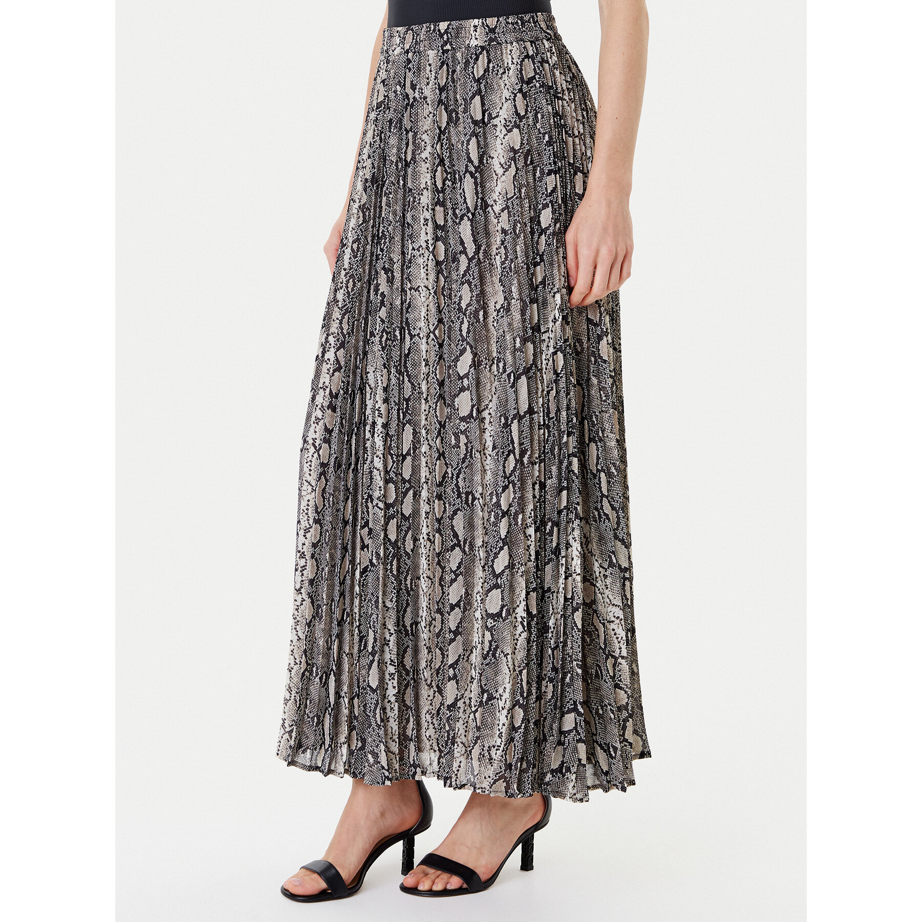 MICHAEL Michael Kors Spódnica plisowana MT570J5ABE Beżowy Regular Fit