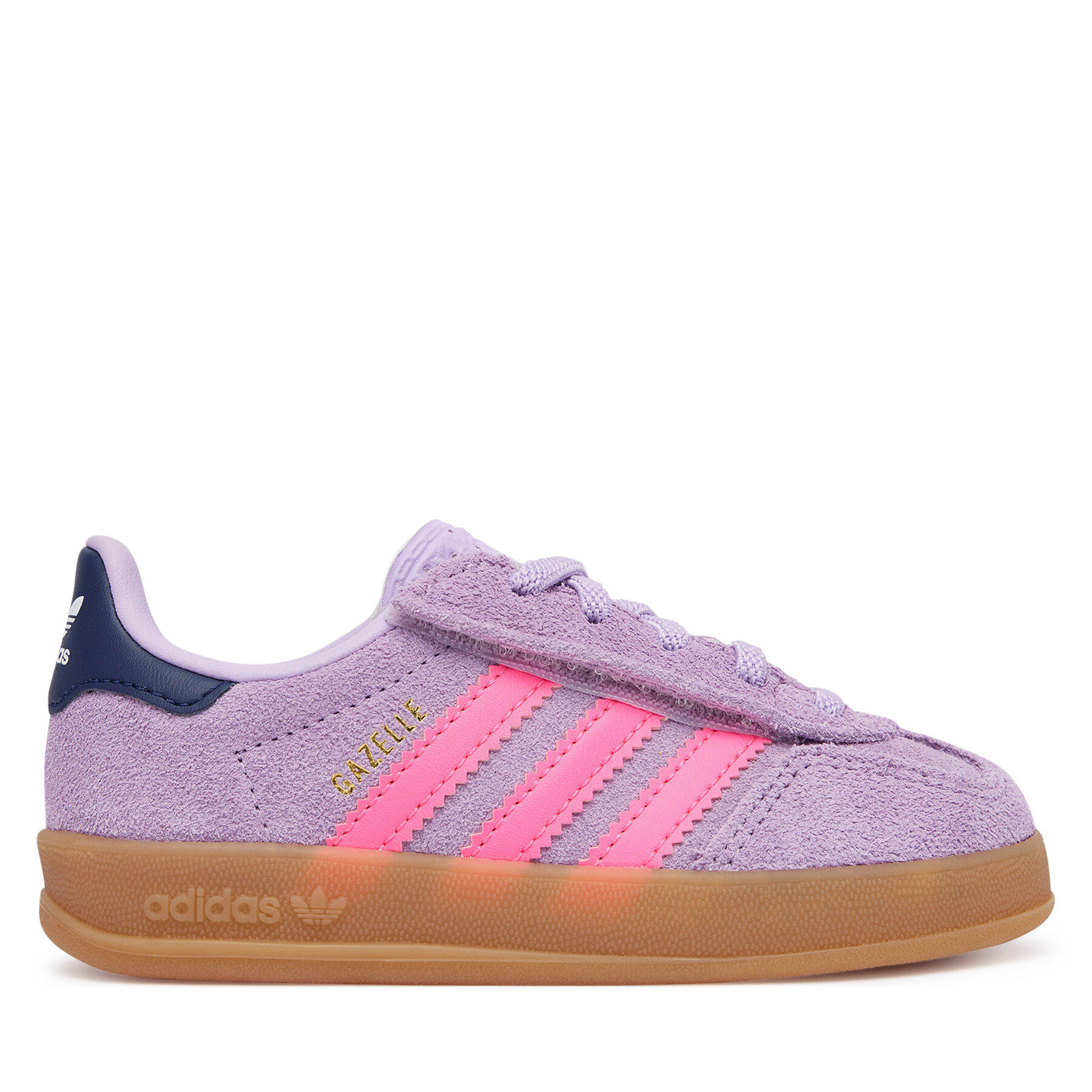 adidas Sneakersy Gazelle Indoor Comfort Closure Elastic Lace IH4012 Fioletowy