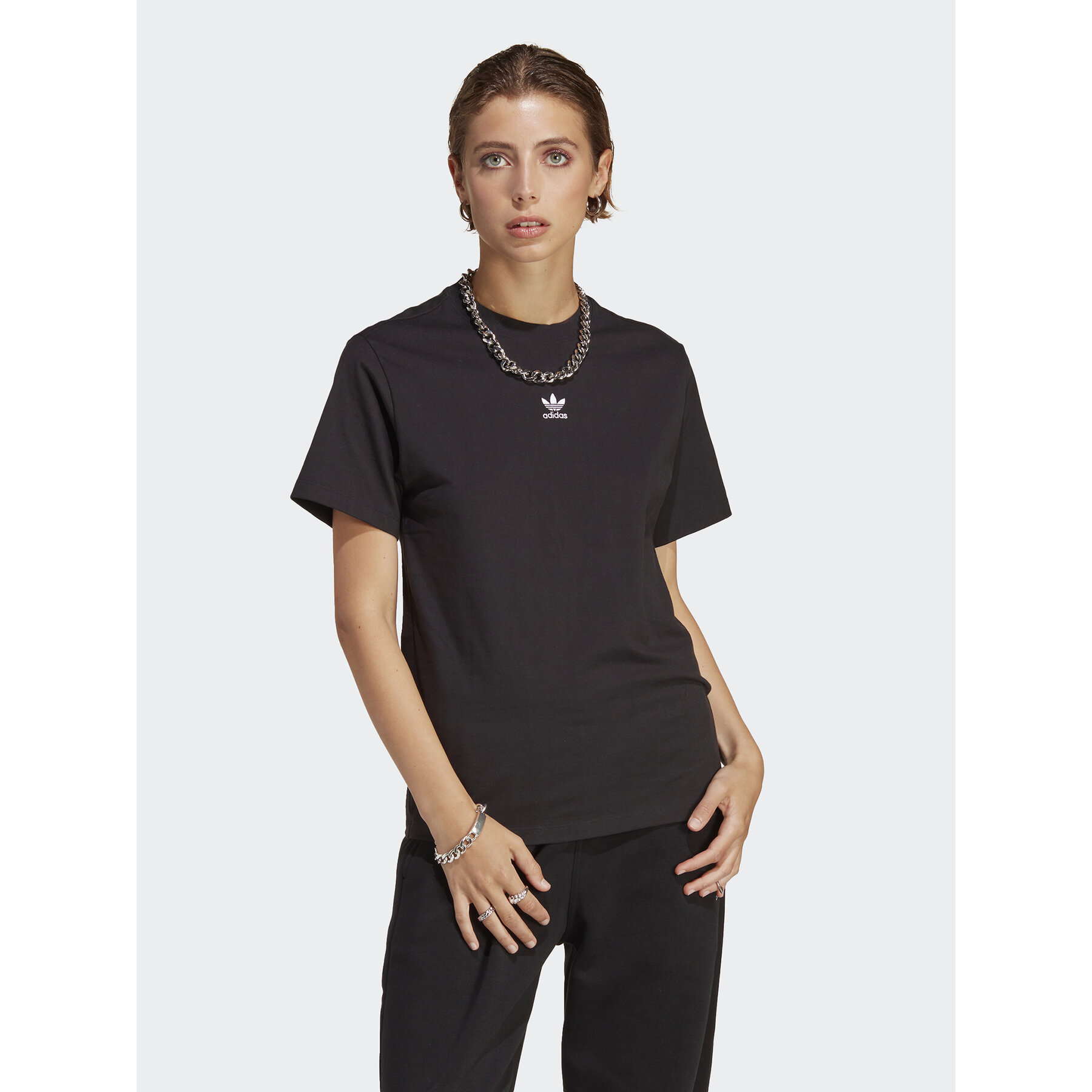 adidas T-Shirt Adicolor Essentials Regular T-Shirt IC1826 Czarny Regular Fit