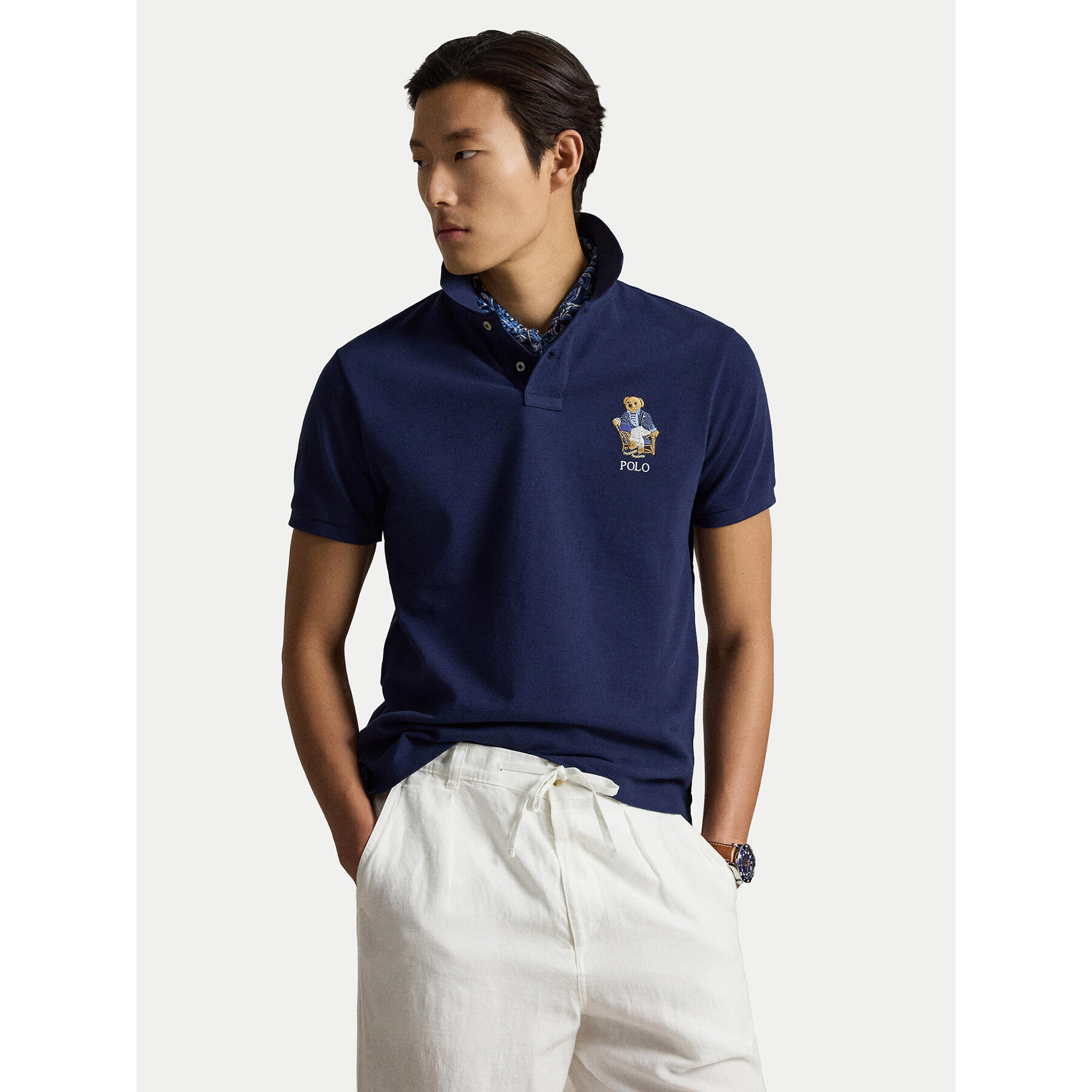 Polo Ralph Lauren Polo 710B18546001 Granatowy Regular Fit