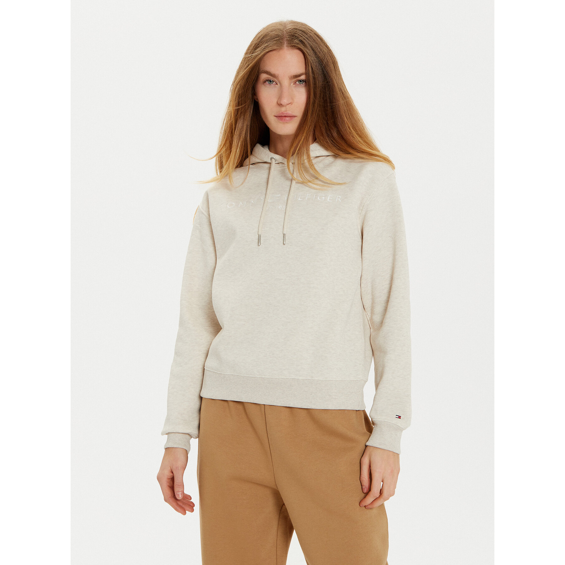 Tommy Hilfiger Bluza Modern WW0WW43598 Beżowy Regular Fit