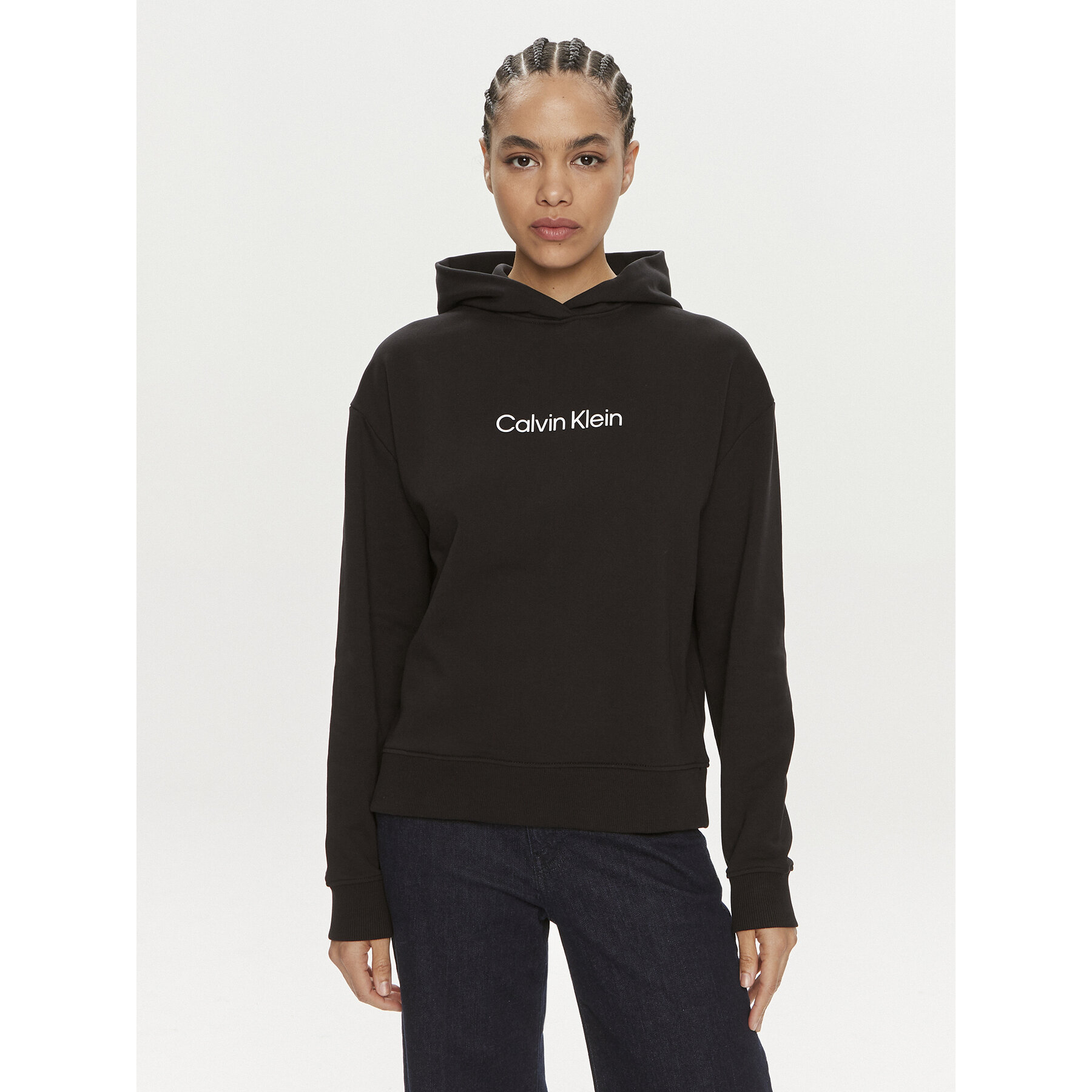 Calvin Klein Bluza Hero Logo K20K205449 Czarny Regular Fit