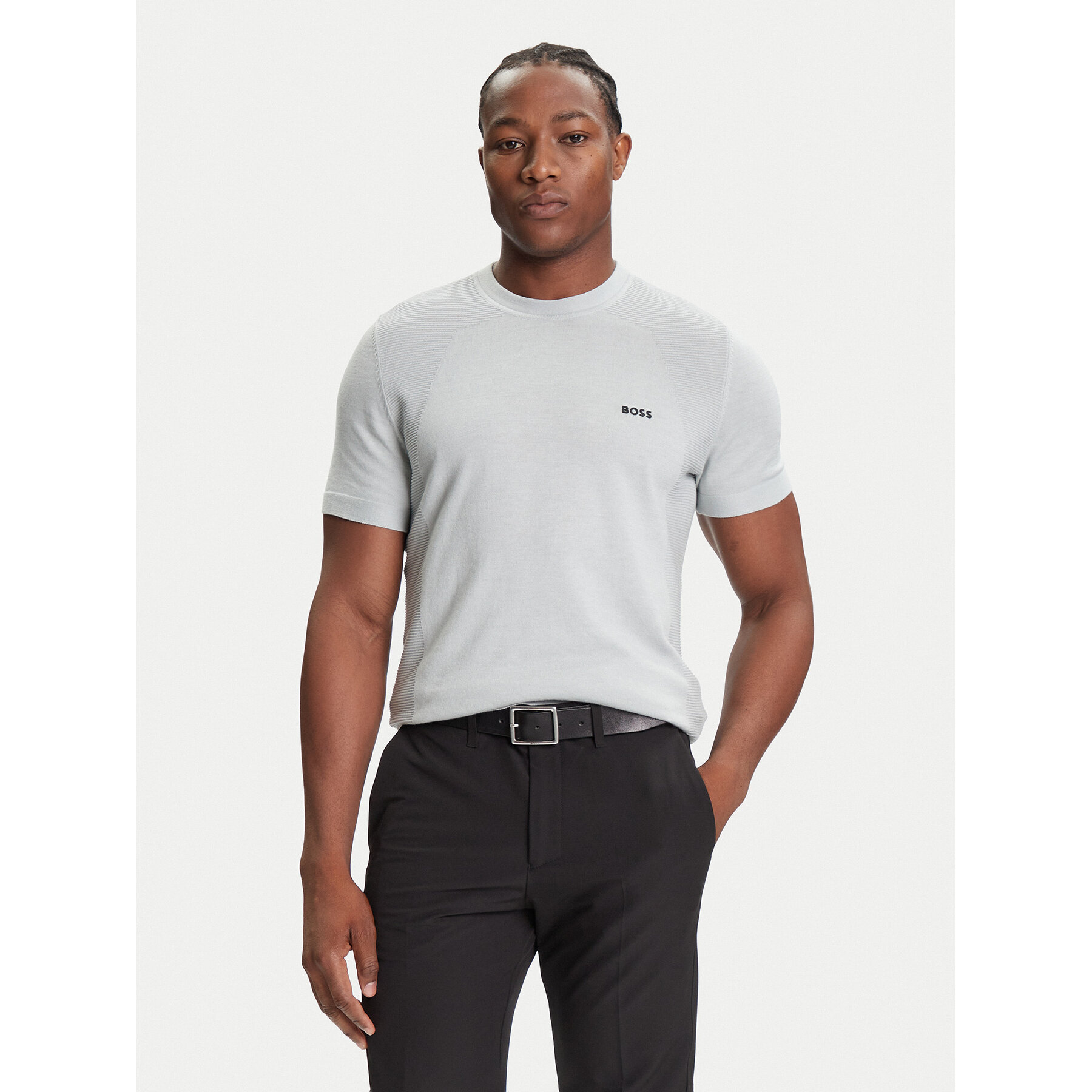 BOSS T-Shirt K_Momentum 50541952 Szary Regular Fit