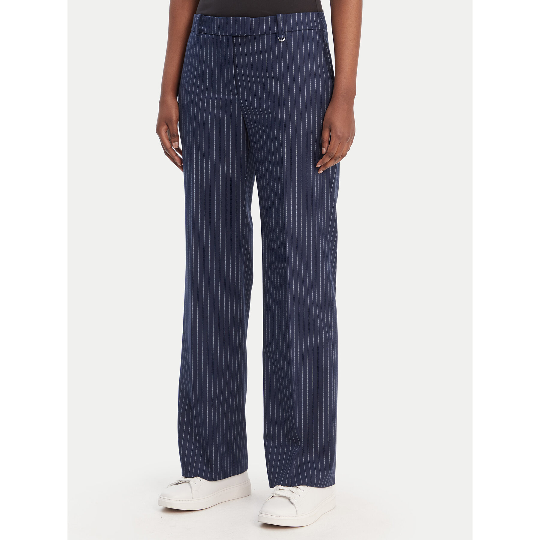 HUGO Spodnie materiałowe Hilando 50554458 Granatowy Slim Fit