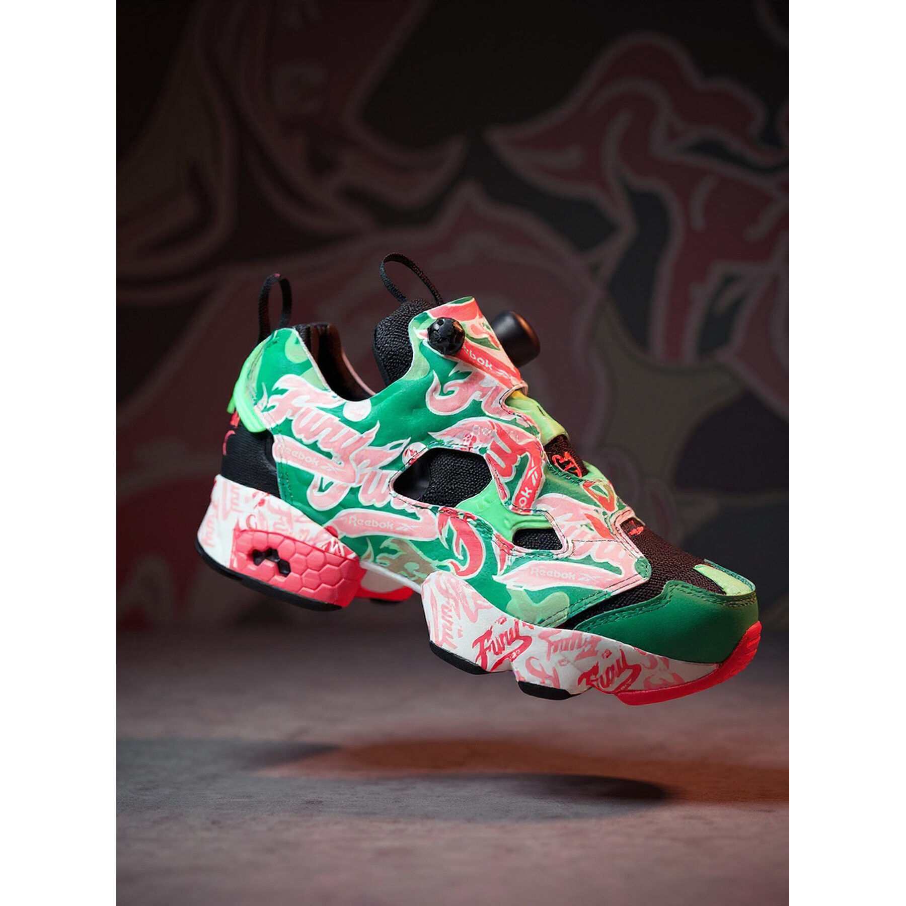 Reebok Sneakersy EO-INSTAPUMP FURY 94 100239571 Zielony